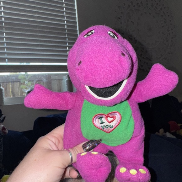 Lyons 2011 Singing Barney Purple Dinosaur Talking 11" Stuffed Plush WORKING! - Picture 1 of 7